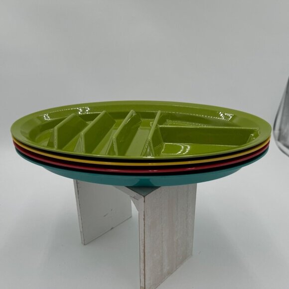 Parini 4 Pc Fiesta Mexican Food Plate Set Multicolored . - Picture 2 of 7